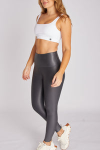 Leggings Metalizado Gris Humo