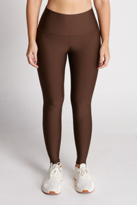 Leggings Matte corte corazón mocca