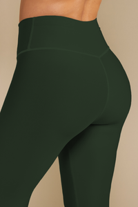 Leggings Matte corte corazón verde militar